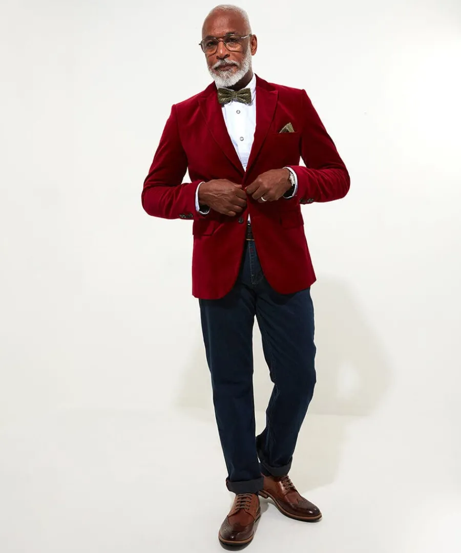 dapper_velvet_blazer_2.webp Clearance Joe Browns Dapper Velvet Blazer Firecracker