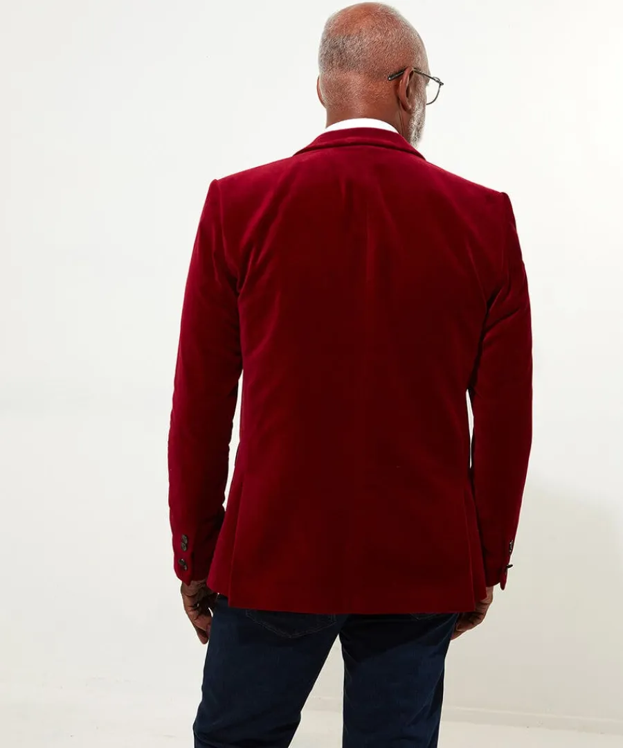 dapper_velvet_blazer_3.webp Clearance Joe Browns Dapper Velvet Blazer Firecracker