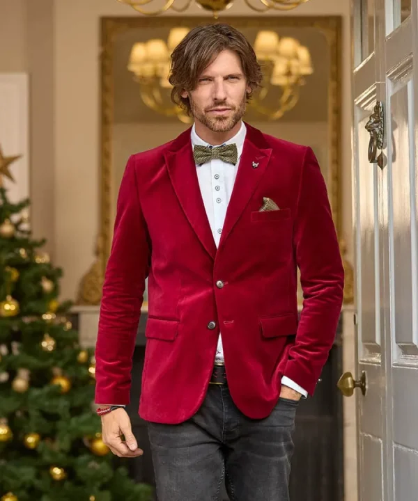 Clearance Joe Browns Dapper Velvet Blazer Firecracker
