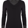 New Joe Browns Darcie Lace High Neck Top Black