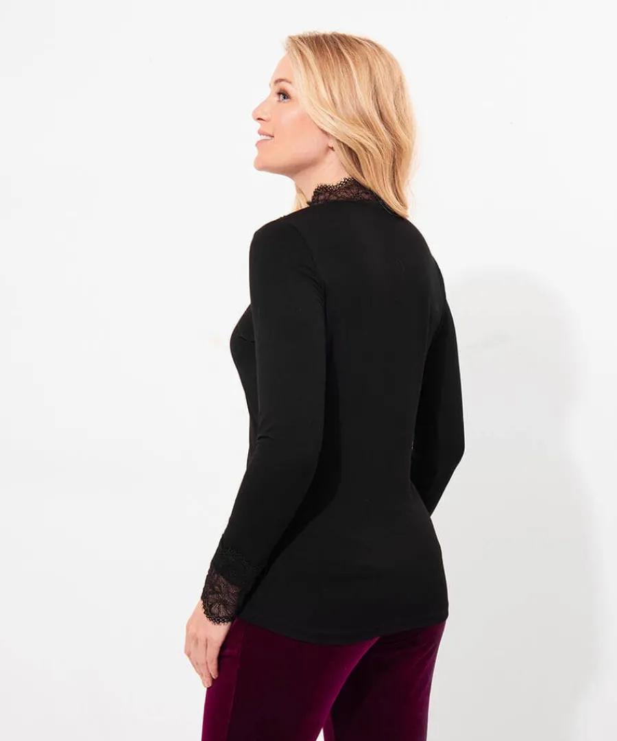 darcie_lace_high_neck_top_4.webp New Joe Browns Darcie Lace High Neck Top Black