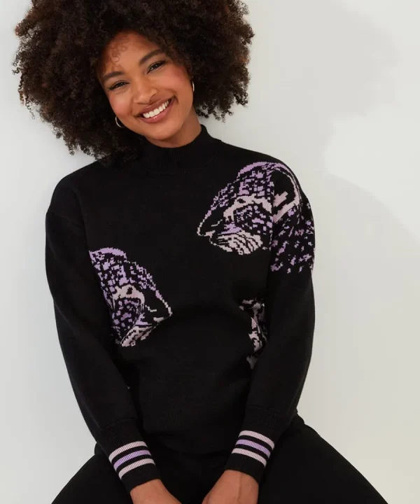 Sale Joe Browns Darcie Leopard Jumper Black