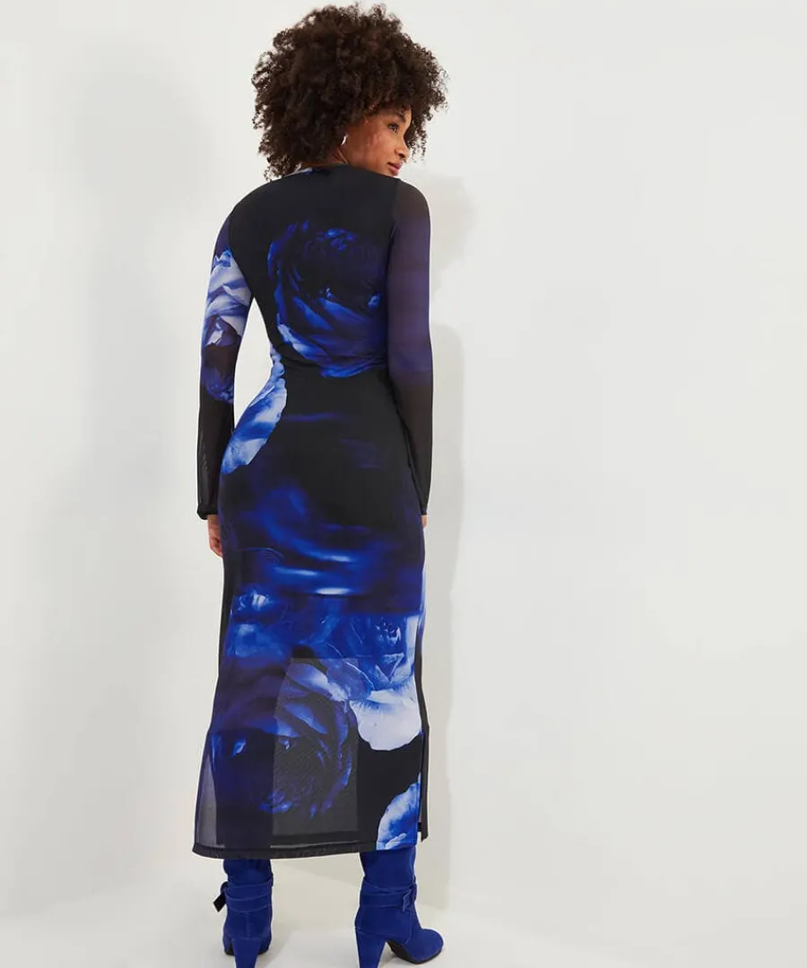 dare_to_be_different_mesh_3.webp Hot Joe Browns Dare To Be Different Mesh Dress Blue