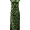 Outlet Joe Browns Daria Velour Dress Green