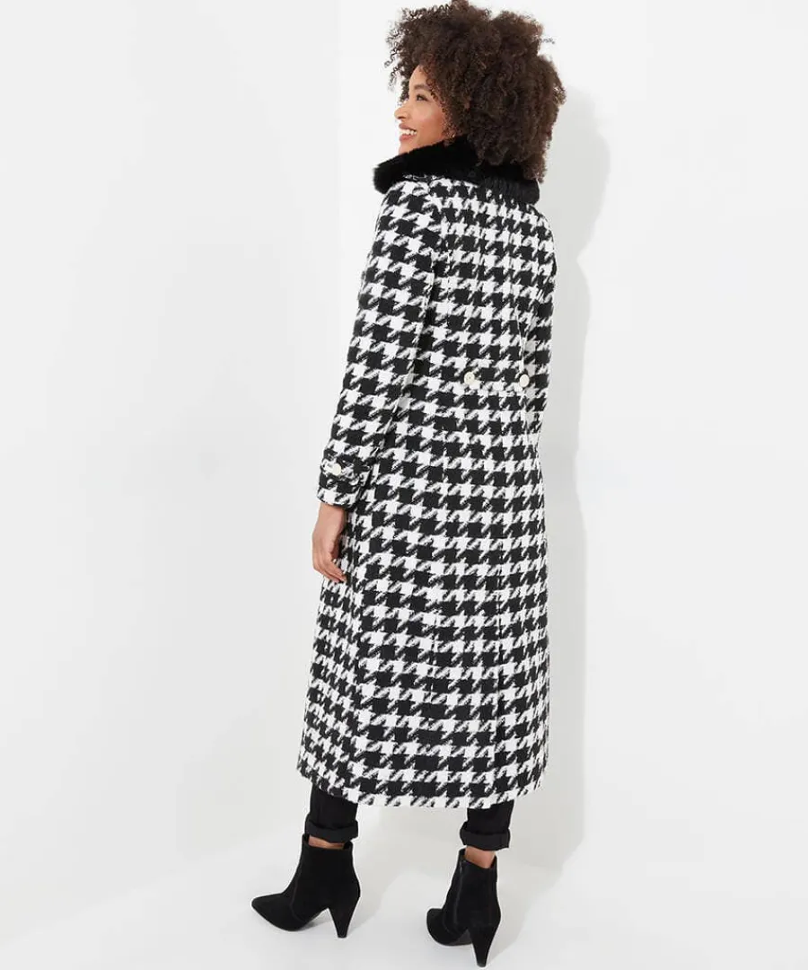 darling_dogstooth_coat_3.webp Discount Joe Browns Darling Dogstooth Coat Black / White