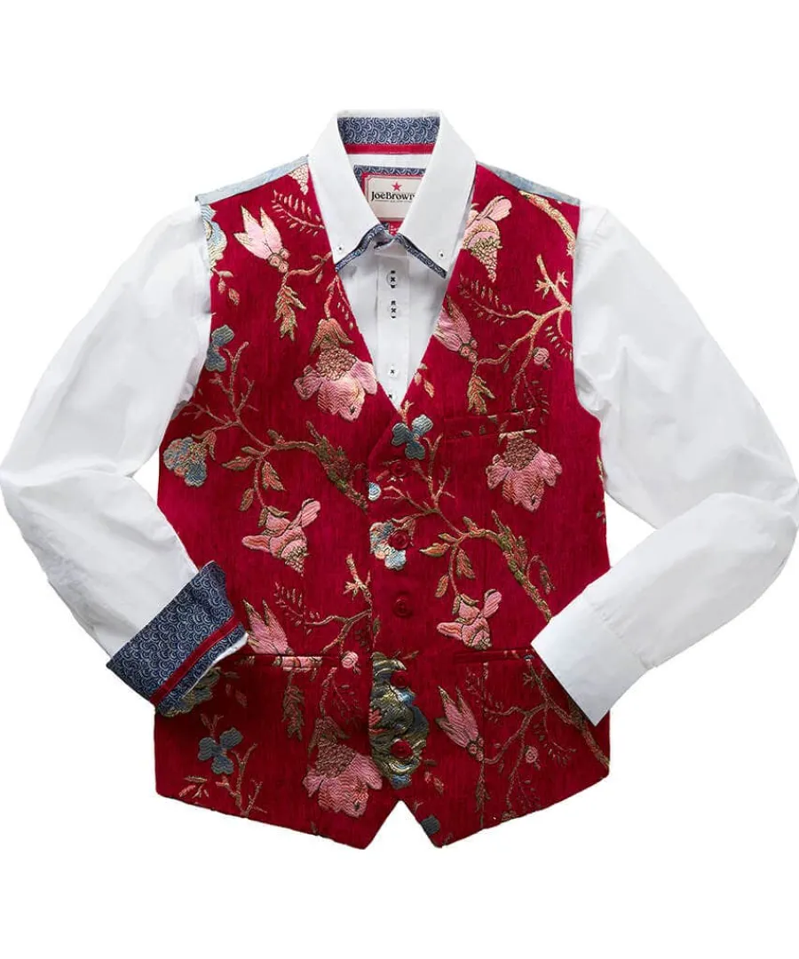 deadly_dapper_waistcoat_0.webp Hot Joe Browns Deadly Dapper Waistcoat Red