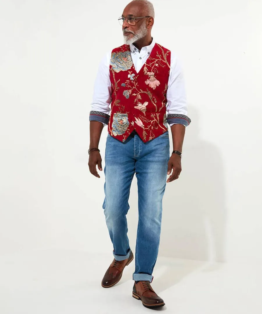 deadly_dapper_waistcoat_5.webp Hot Joe Browns Deadly Dapper Waistcoat Red