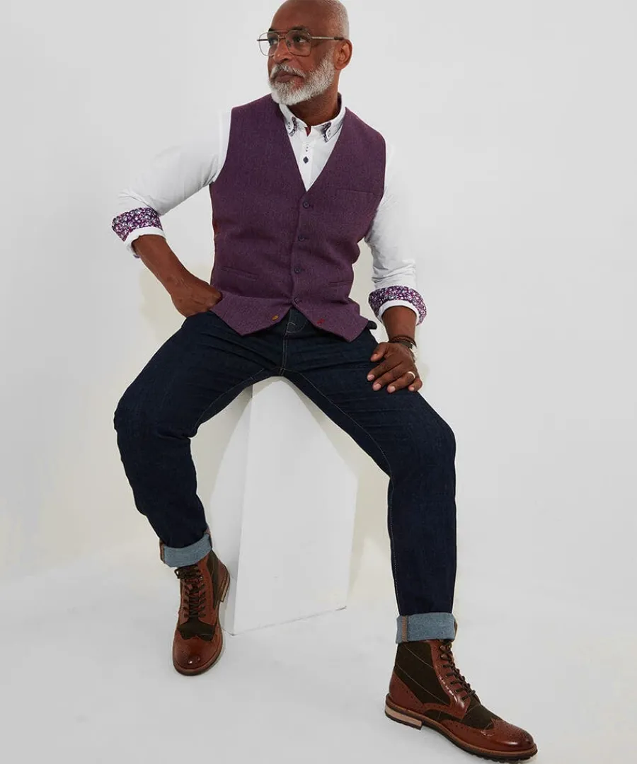 delightful_dapper_waistco_2.webp Online Joe Browns Delightful Dapper Waistcoat Purple