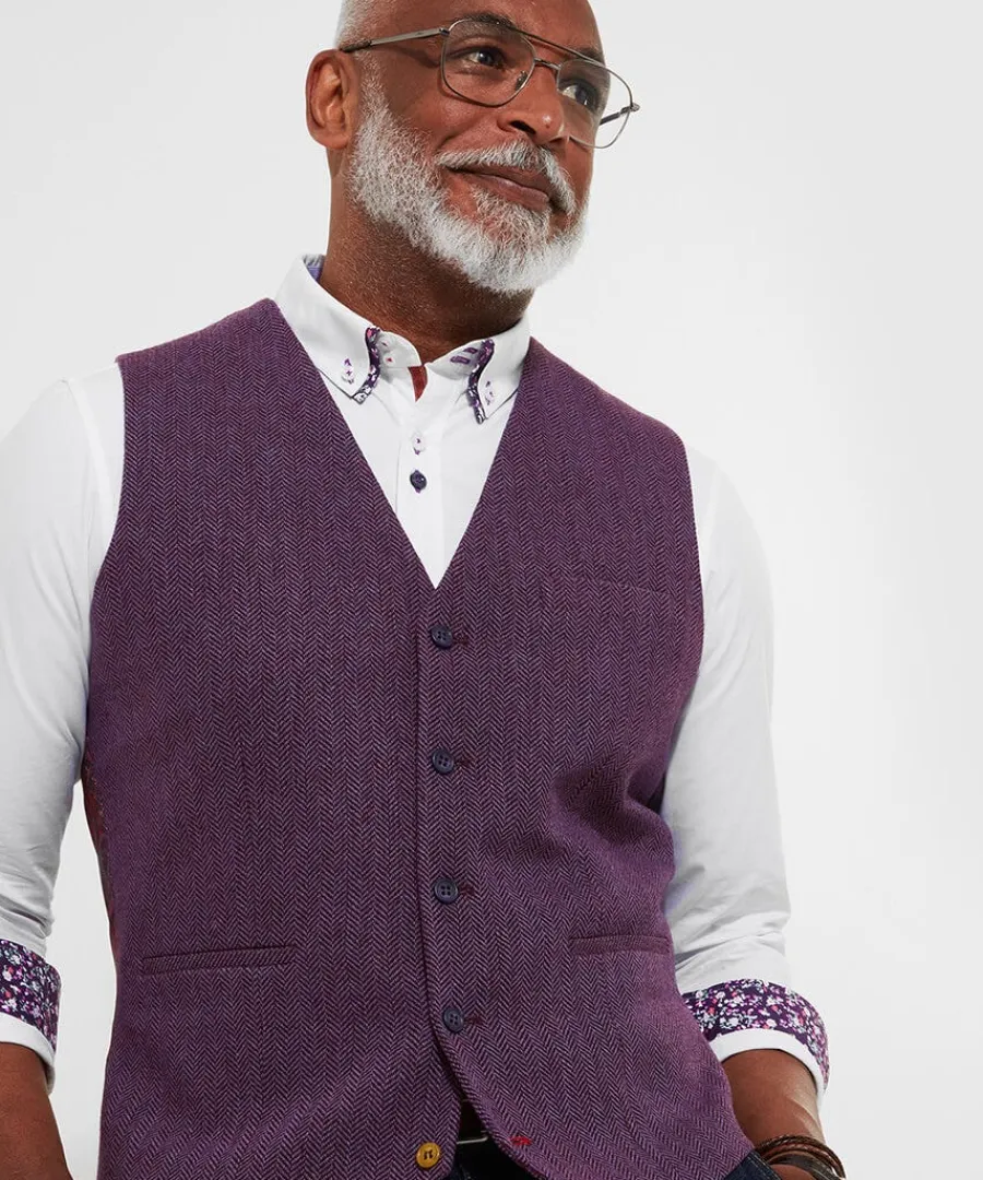 delightful_dapper_waistco_4.webp Online Joe Browns Delightful Dapper Waistcoat Purple