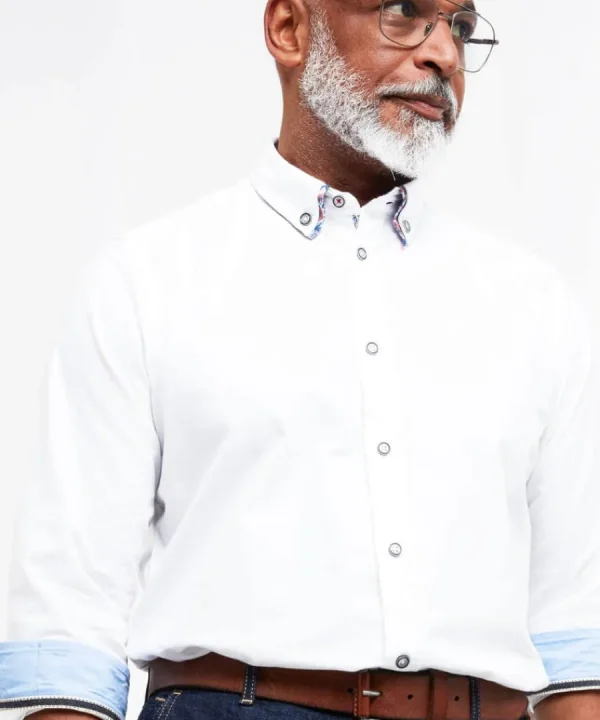 Store Joe Browns Delightful Double Collar Shirt White