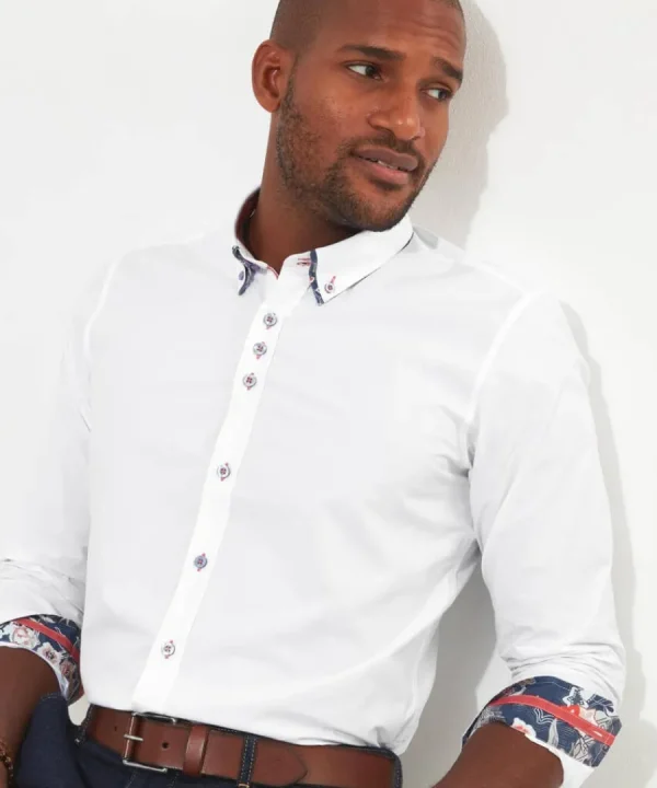 Clearance Joe Browns Delightful Double Collar Shirt White