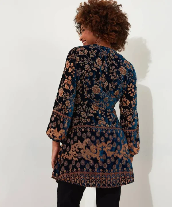 Online Joe Browns Destiny Devore Tunic Midnight Blue
