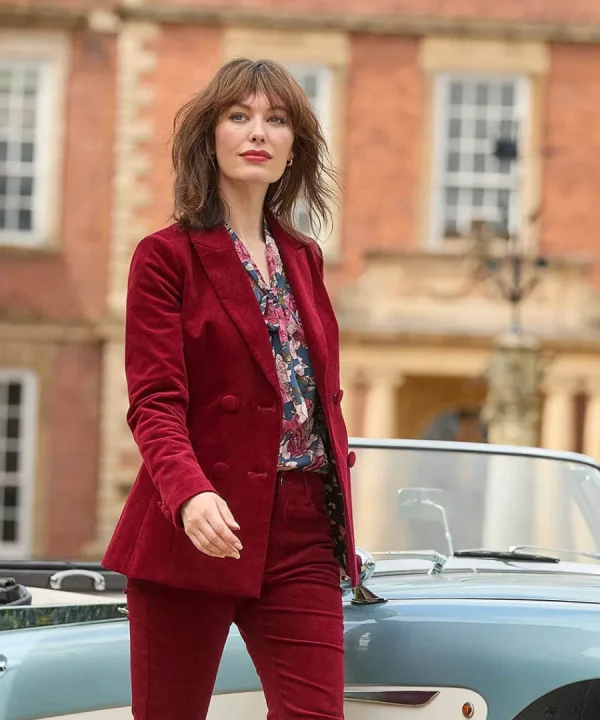 Shop Joe Browns Double Breasted Cord Jacket Berry