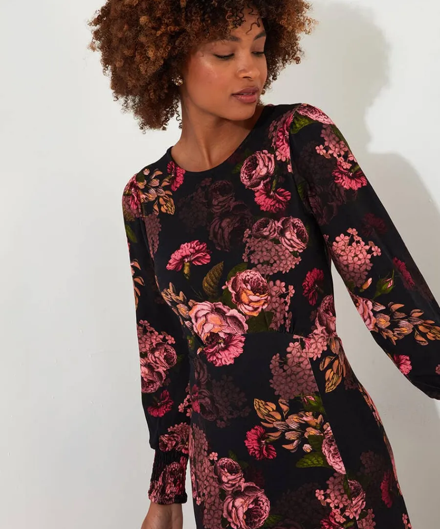 dramatic_florals_jersey_d_2.webp Discount Joe Browns Dramatic Florals Jersey Dress Black