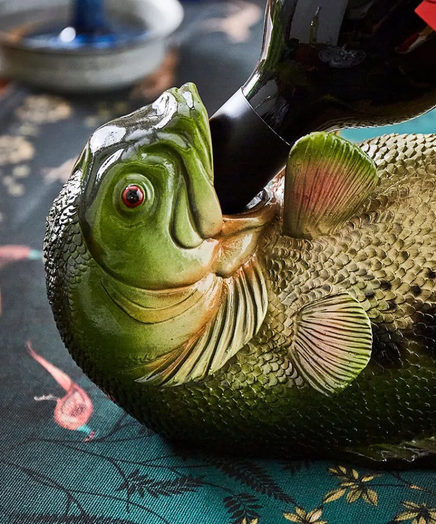 drinks_like_a_fish_wine_b_2.webp Fashion Joe Browns Drinks Like A Fish Wine Bottle Holder Green