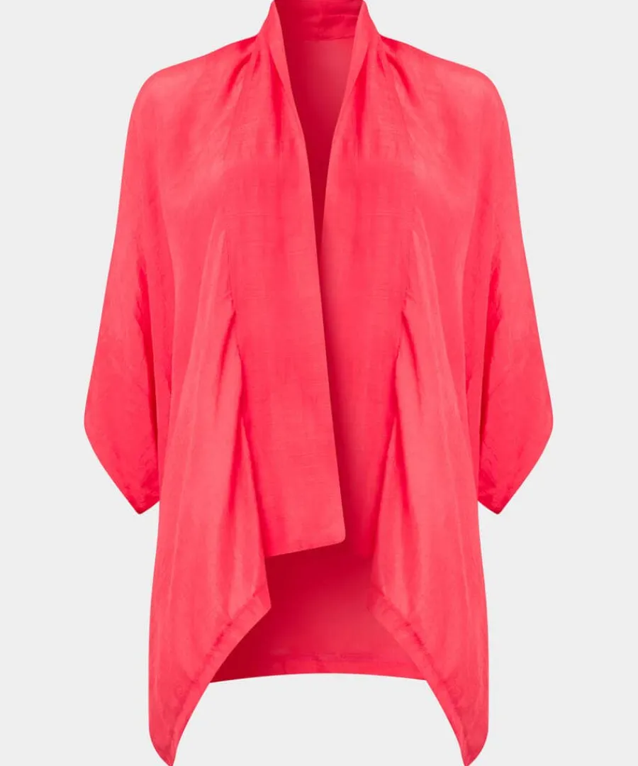 easy_breezy_kimono_0.webp Sale Joe Browns Easy Breezy Kimono Flamingo / White