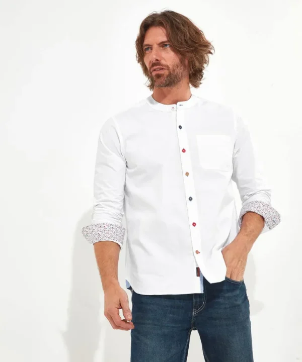 Fashion Joe Browns Easy Going Grandad Shirt White