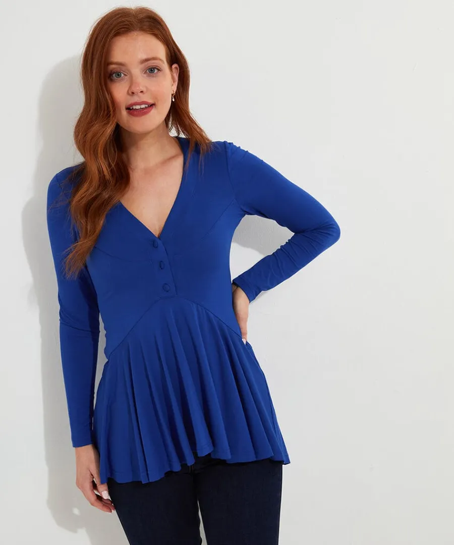 ellie_jersey_tunic_1.webp Hot Joe Browns Ellie Jersey Tunic Cobalt