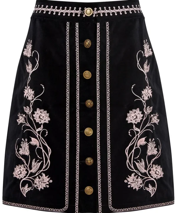Store Joe Browns Embroidered Skirt Black