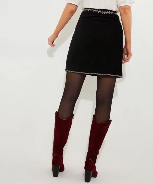 Store Joe Browns Embroidered Skirt Black