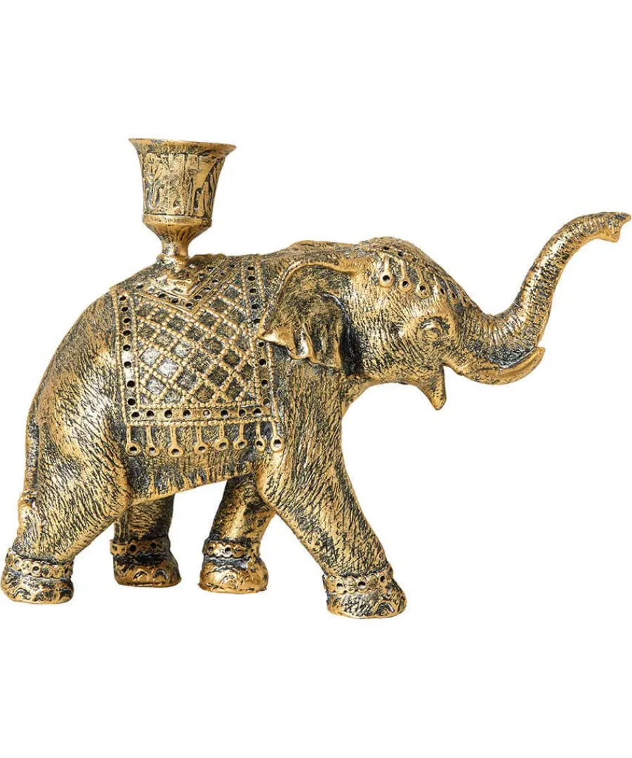 enchanting_elephant_candl_0.webp Discount Joe Browns Enchanting Elephant Candle Holder Gold