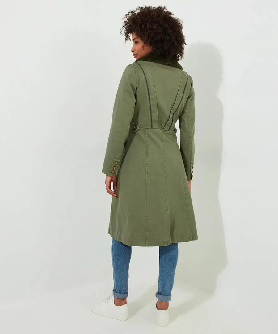 estelle_military_coat_3.webp Store Joe Browns Estelle Military Coat Green