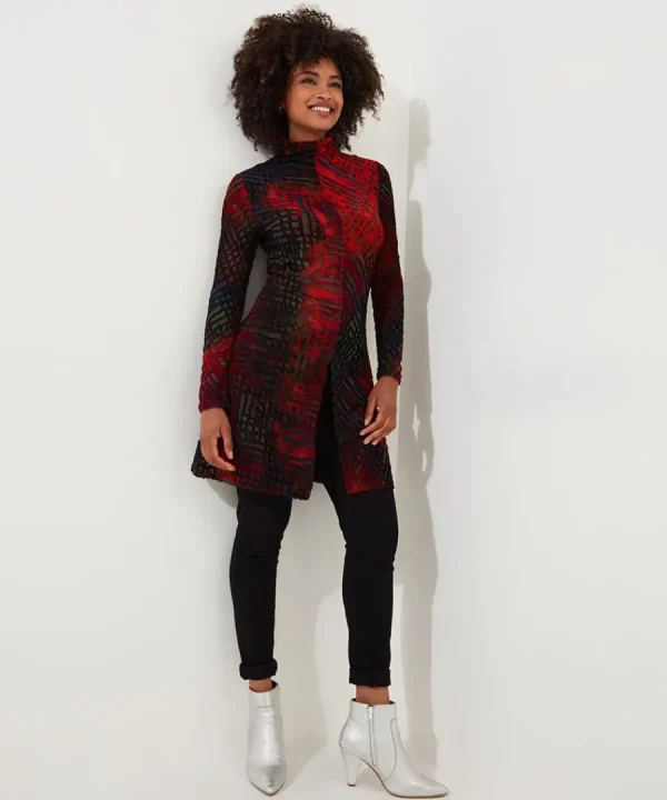 Outlet Joe Browns Evelyn Burn Out Jersey Tunic Multi
