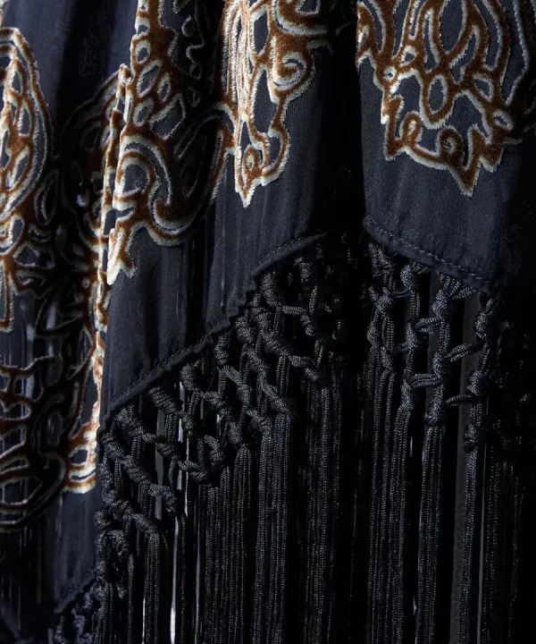 Fashion Joe Browns Evening Paradise Devore Poncho Black/ Multi
