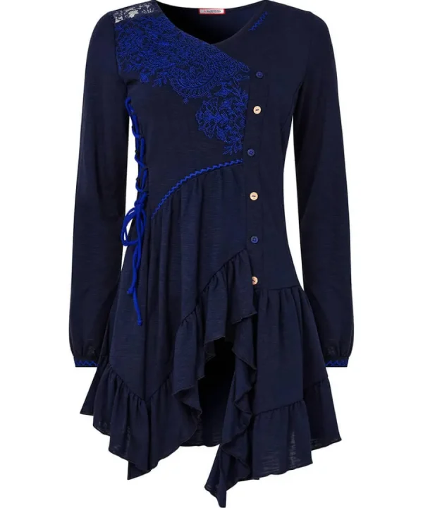 Shop Joe Browns Exquisite Embroidered Tunic Navy