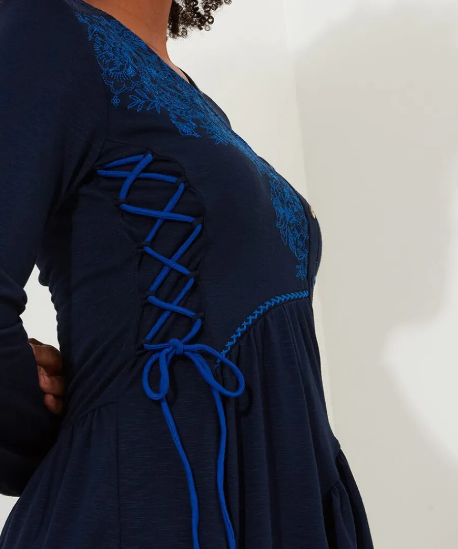 exquisite_embroidered_tun_2.webp Shop Joe Browns Exquisite Embroidered Tunic Navy