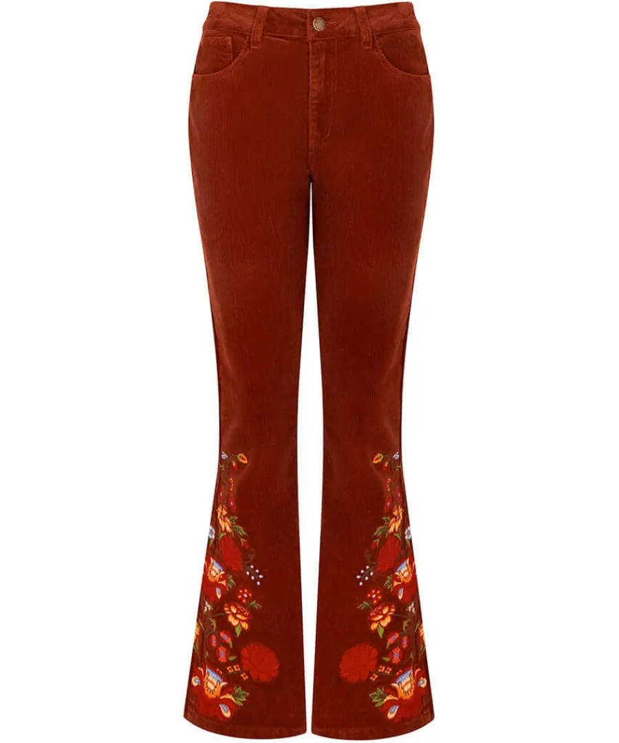 extraordinary_embroidered_0.webp New Joe Browns Extraordinary Embroidered Cord Trousers Rust