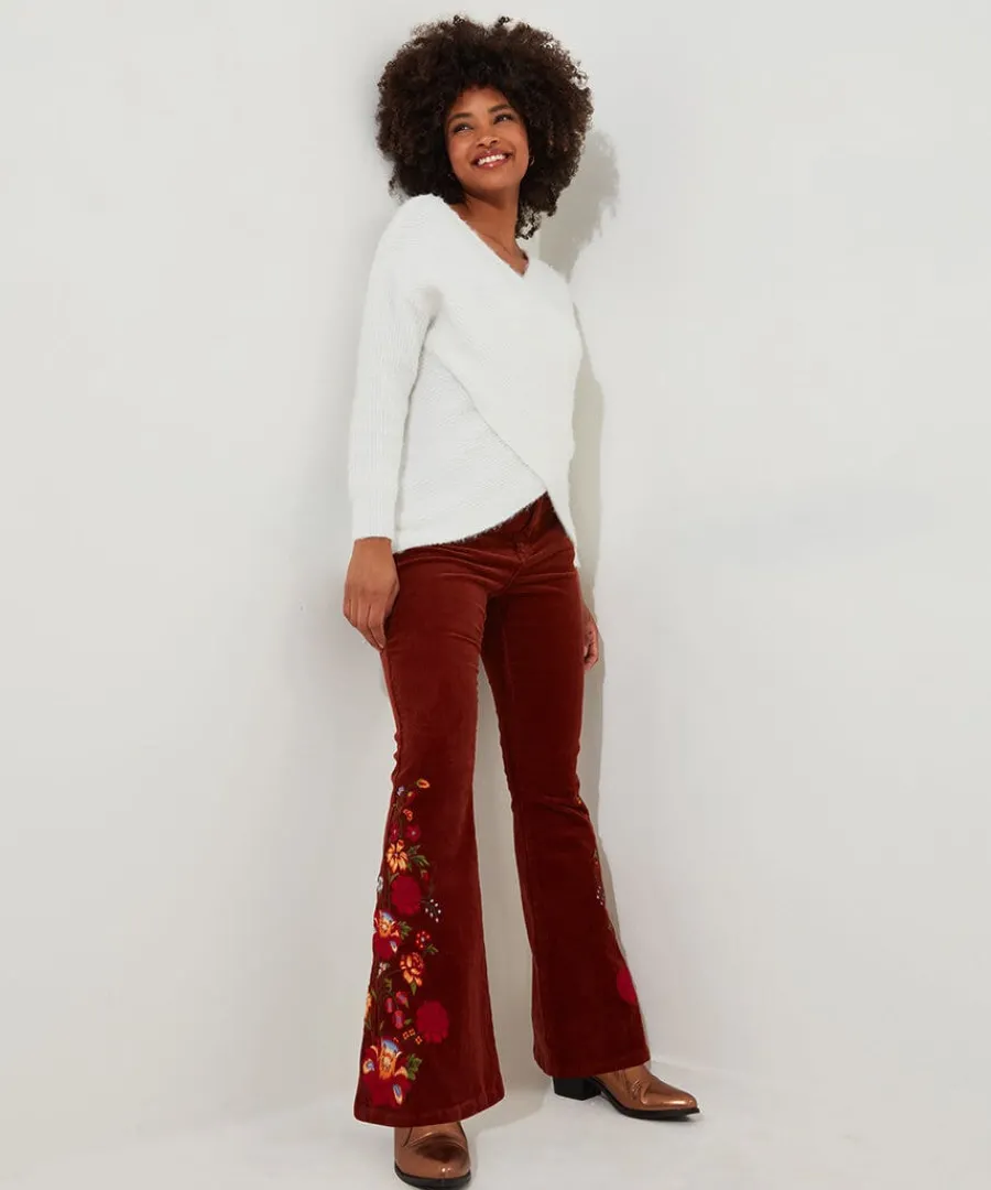 extraordinary_embroidered_1.webp New Joe Browns Extraordinary Embroidered Cord Trousers Rust