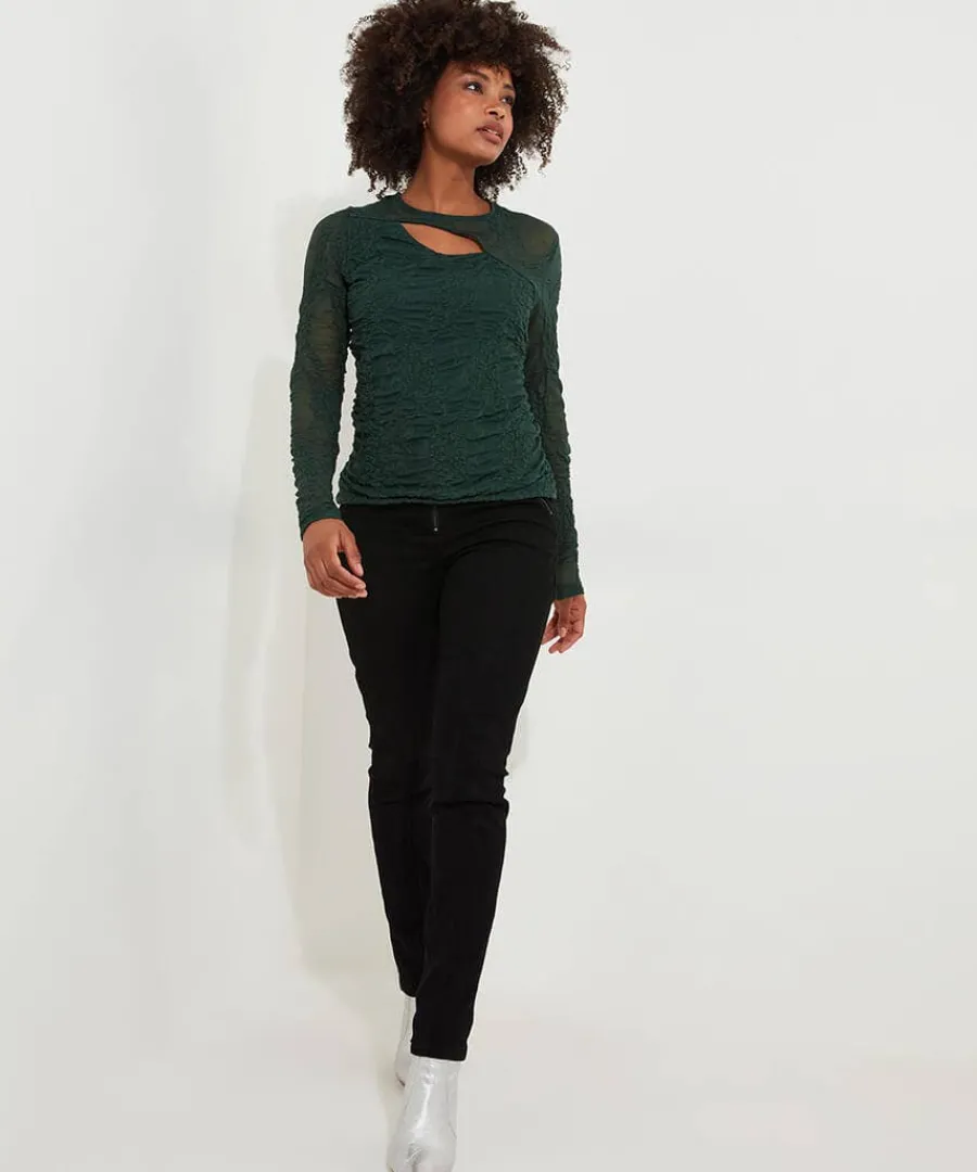 fabulous_cut_out_detail_t_1.webp Cheap Joe Browns Fabulous Cut Out Detail Top Forest Green