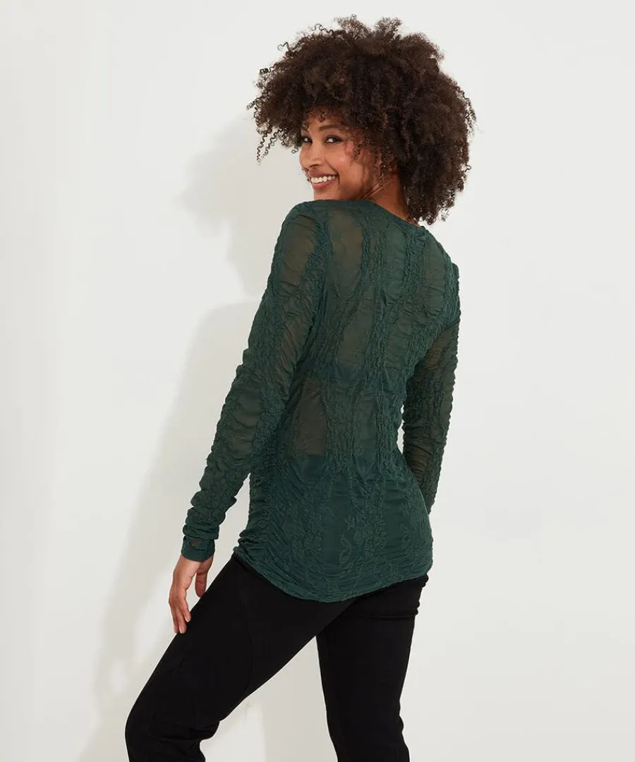 fabulous_cut_out_detail_t_3.webp Cheap Joe Browns Fabulous Cut Out Detail Top Forest Green