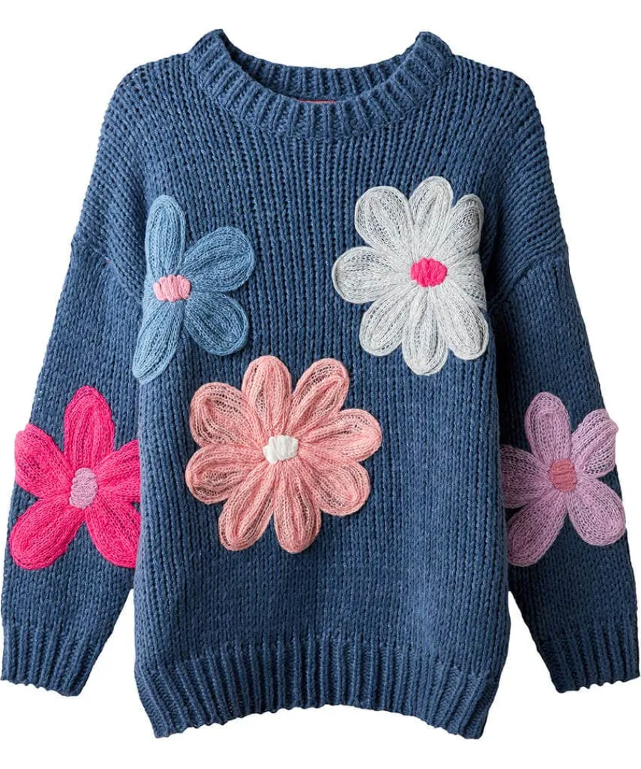 fabulous_floral_applique__0.webp Best Joe Browns Fabulous Floral Applique Jumper Navy