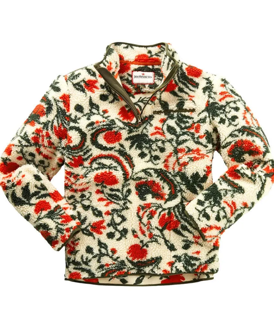 fabulous_floral_fleece_0.webp Sale Joe Browns Fabulous Floral Fleece Cream