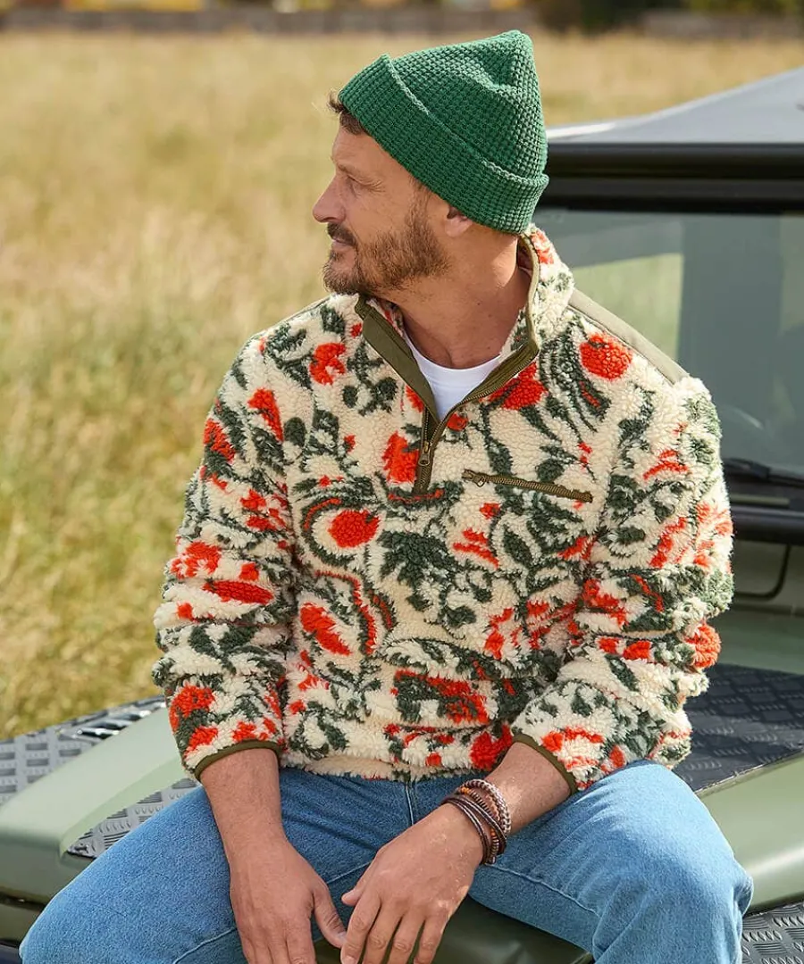 fabulous_floral_fleece_1.webp Sale Joe Browns Fabulous Floral Fleece Cream