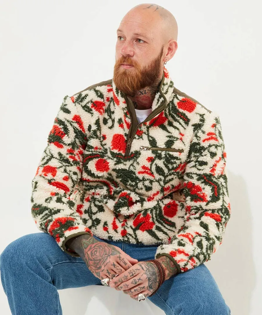 fabulous_floral_fleece_2.webp Sale Joe Browns Fabulous Floral Fleece Cream