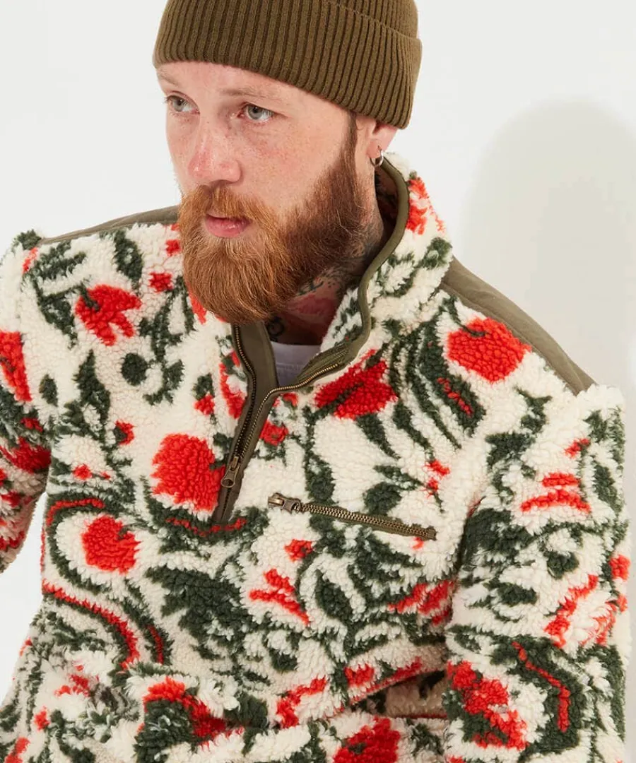 fabulous_floral_fleece_4.webp Sale Joe Browns Fabulous Floral Fleece Cream