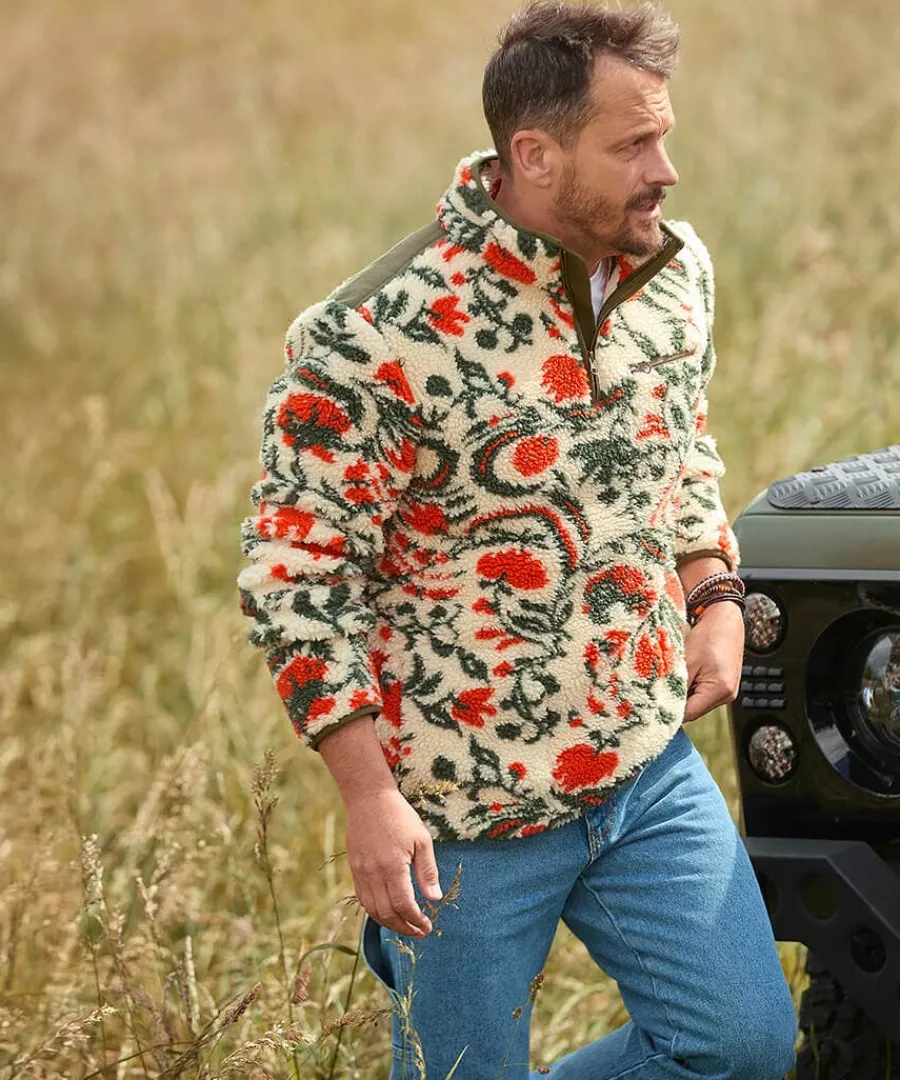 fabulous_floral_fleece_5.webp Sale Joe Browns Fabulous Floral Fleece Cream