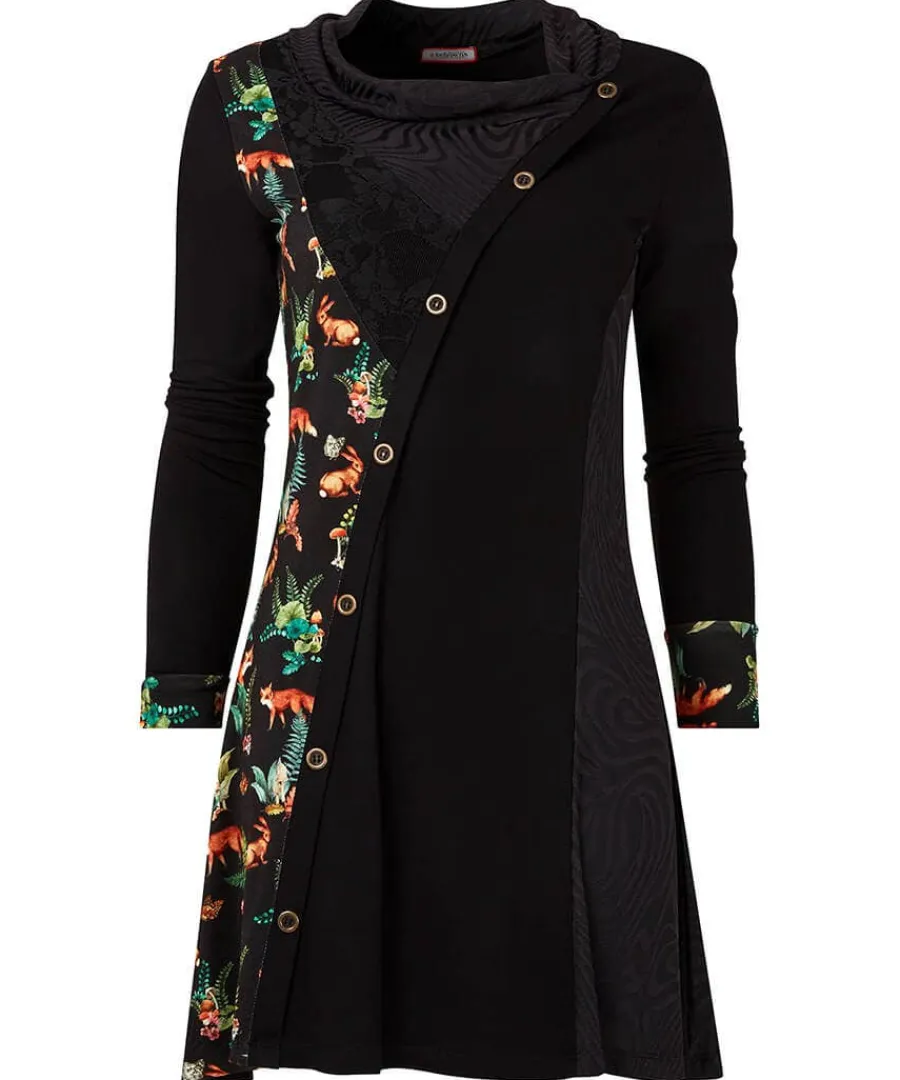 fabulous_foxes_jersey_tun_0.webp Fashion Joe Browns Fabulous Foxes Jersey Tunic Black