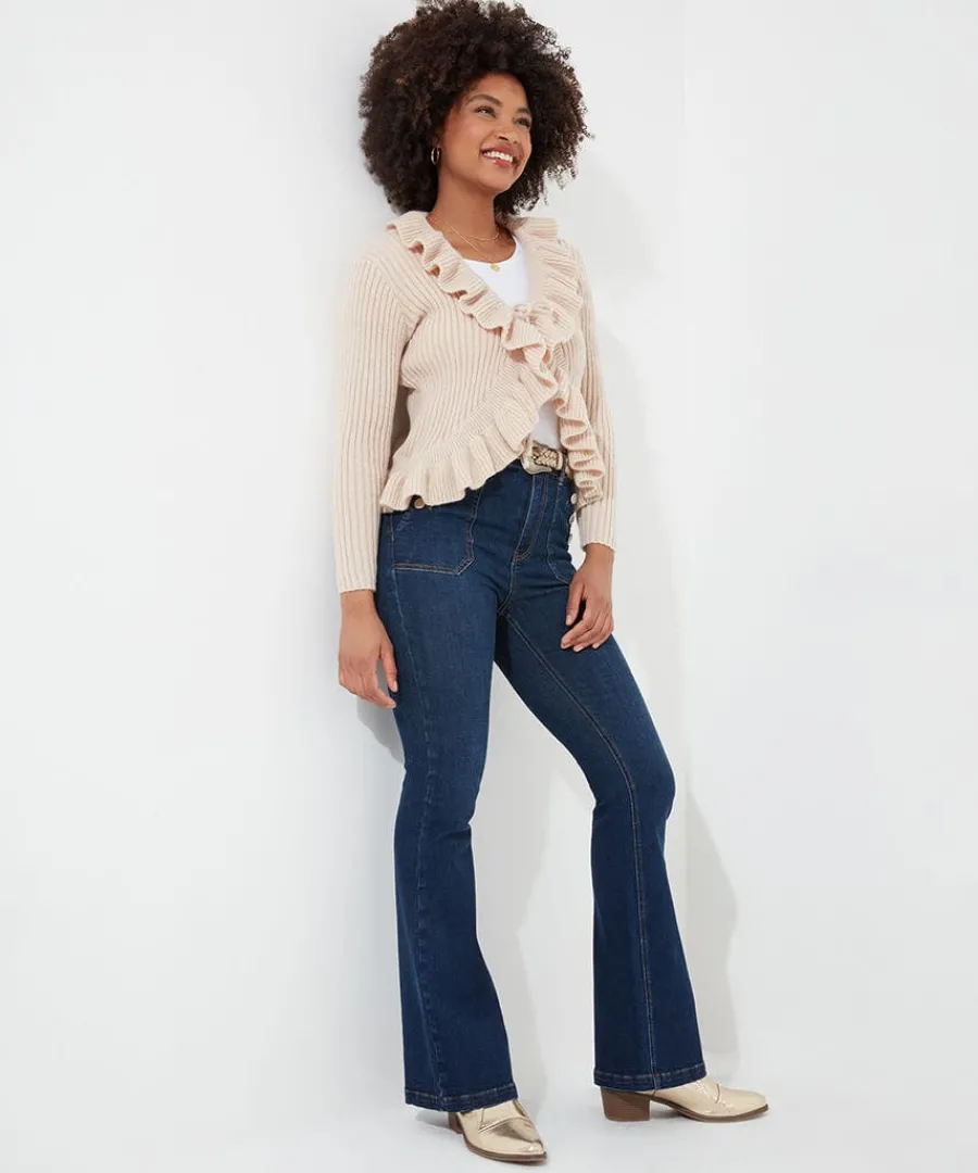 fabulous_frill_cardigan_1.webp Cheap Joe Browns Fabulous Frill Cardigan Cream