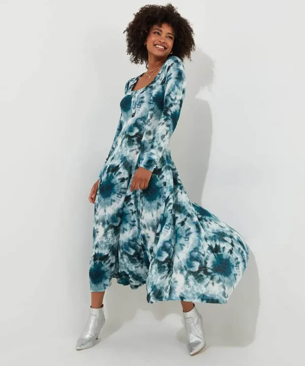 Best Sale Joe Browns Fabulously Flattering Dress Blue