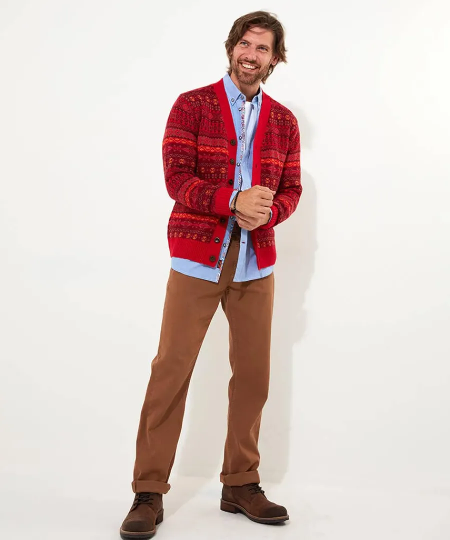 fairisle_knit_cardigan_2.webp Cheap Joe Browns Fairisle Knit Cardigan Red
