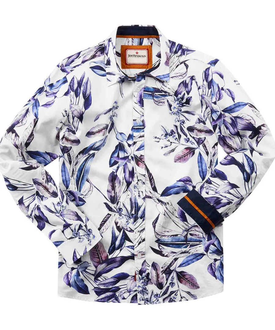 fantastic_floral_shirt_0.webp Clearance Joe Browns Fantastic Floral Shirt Purple