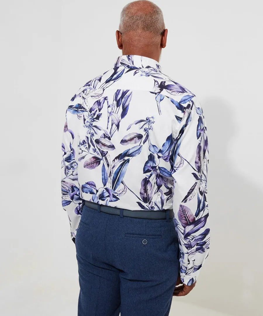 fantastic_floral_shirt_3.webp Clearance Joe Browns Fantastic Floral Shirt Purple