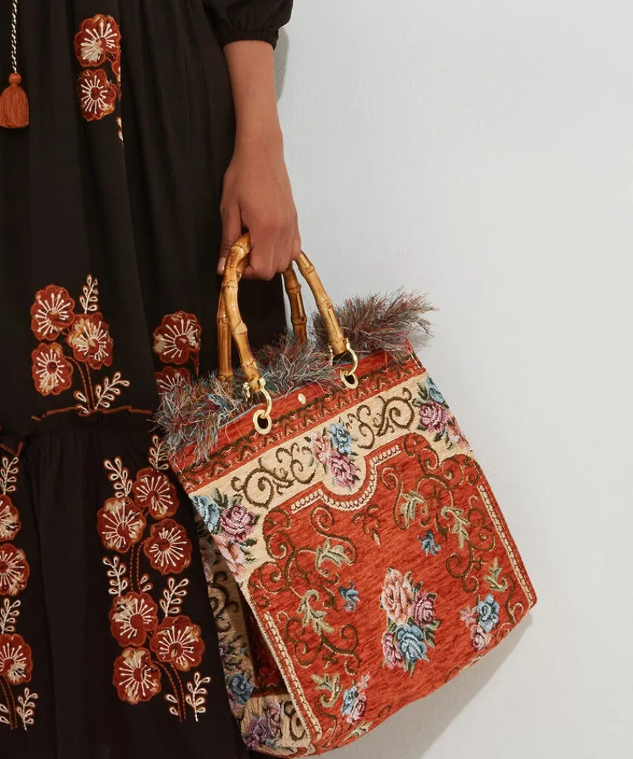 fascinating_bamboo_carpet_1.webp Outlet Joe Browns Fascinating Bamboo Carpet Bag Orange