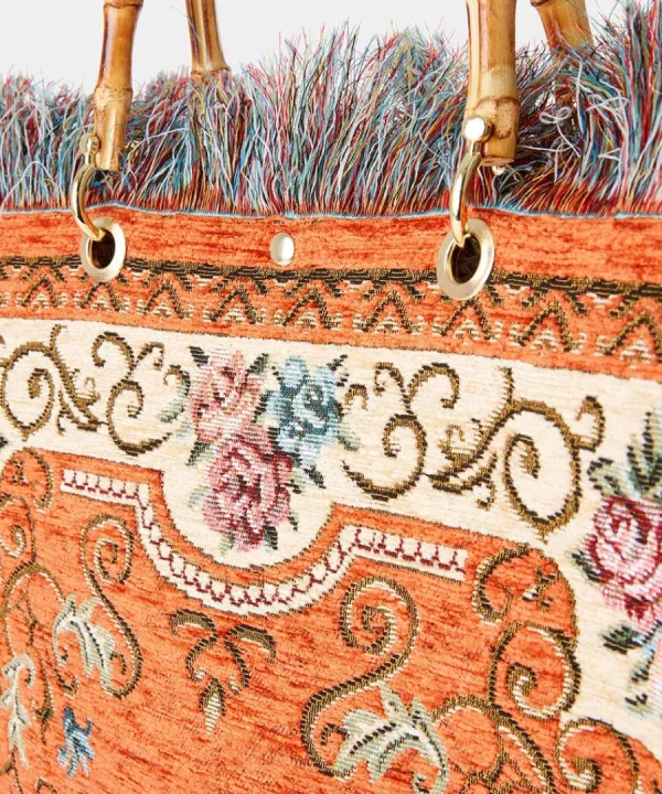 Outlet Joe Browns Fascinating Bamboo Carpet Bag Orange