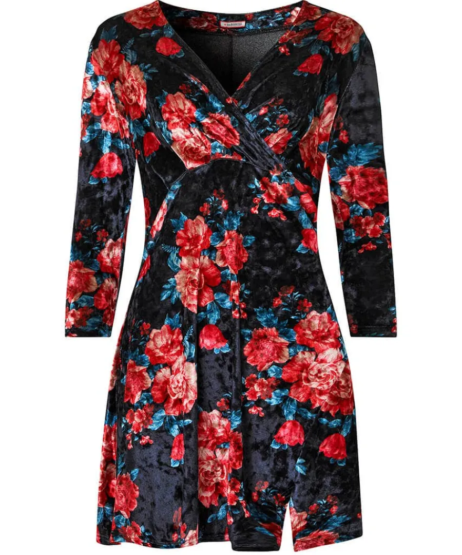 favourite_festive_crushed_0.webp Shop Joe Browns Favourite Festive Crushed Velour Tunic Berry