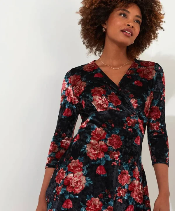 Shop Joe Browns Favourite Festive Crushed Velour Tunic Berry